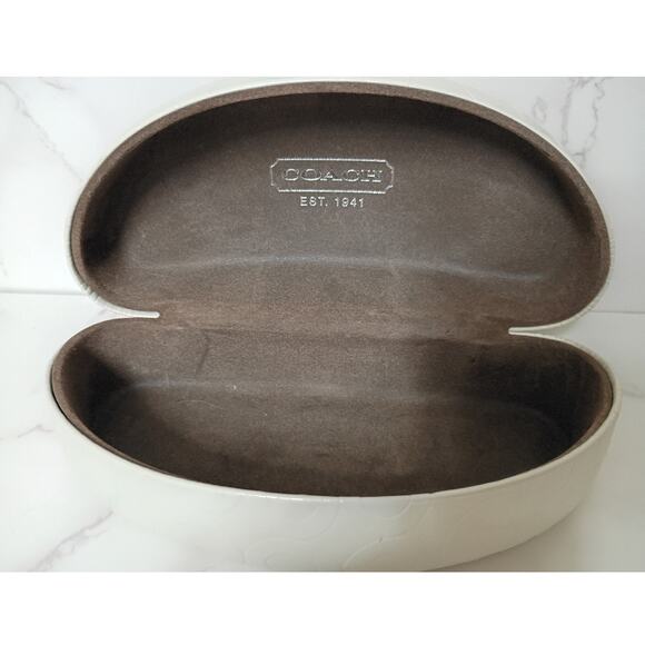 COACH Black Glitter & Crystal Cat Eye Sunglasses with Case - Picture 7 of 8